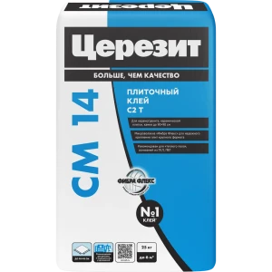 ЦЕРЕЗИТ CM 14 Extra - клей для плитки и керамогранита 25 кг 82040394