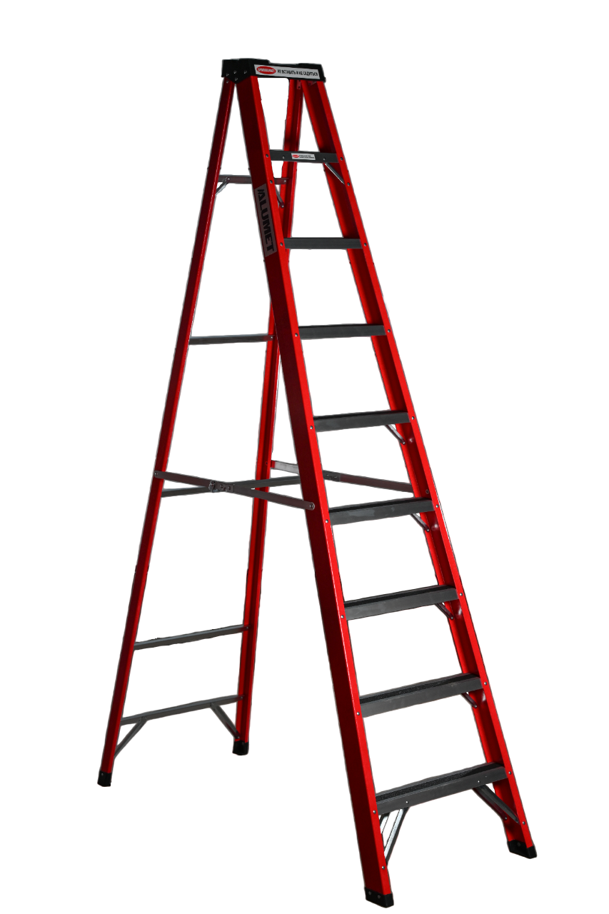 Стремянка SF 1008 стеклопластиковая 8 ступеней, Alumet, с органайзером  - Вид №6