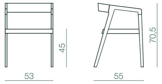 Bedont Кресло из ясеня с подлокотниками Drive B52 802s - Вид №5
