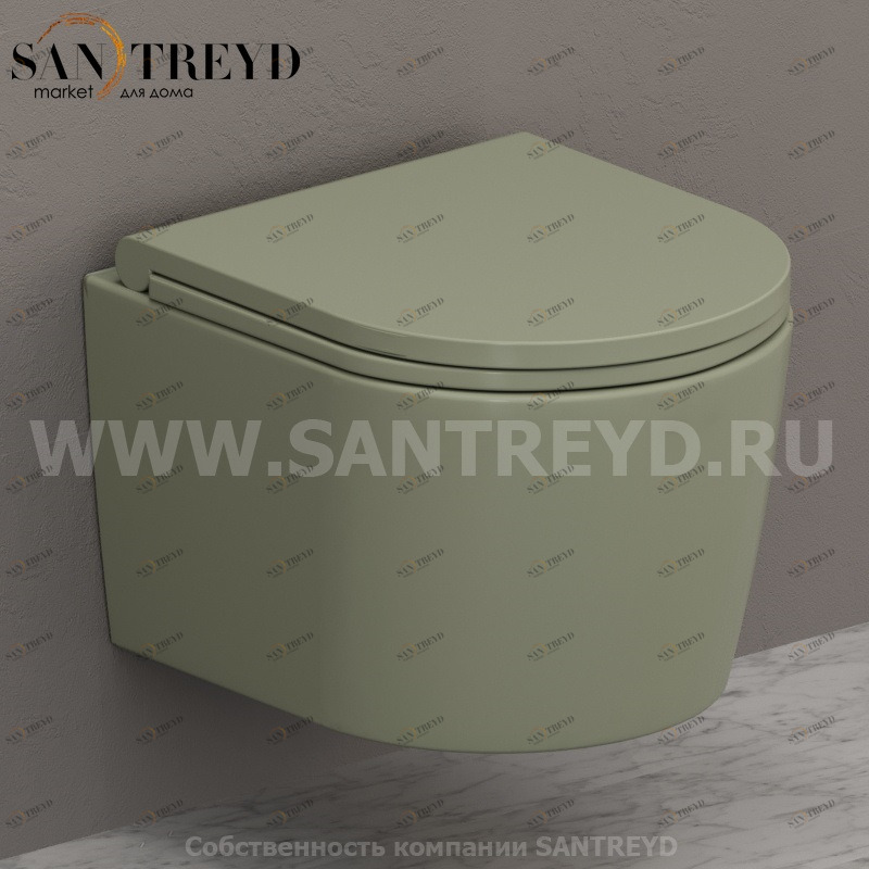 FOS06LI Подвесной унитаз настенный Зеленый Ceramica Globo FORTY3 Италия