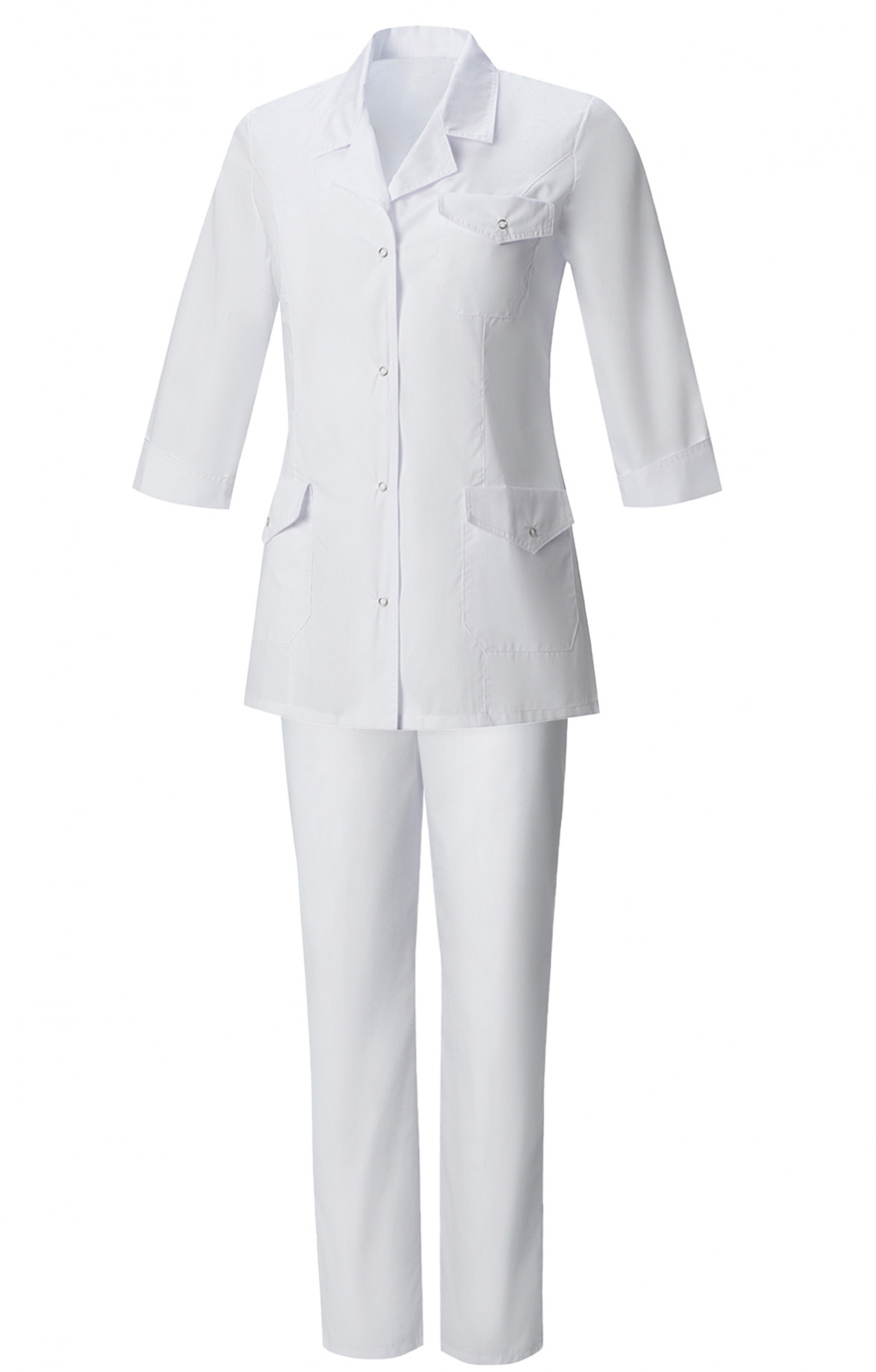 64163 Костюм "Муза" белый  Медицинская одежда  размер 44 Спецодежда 