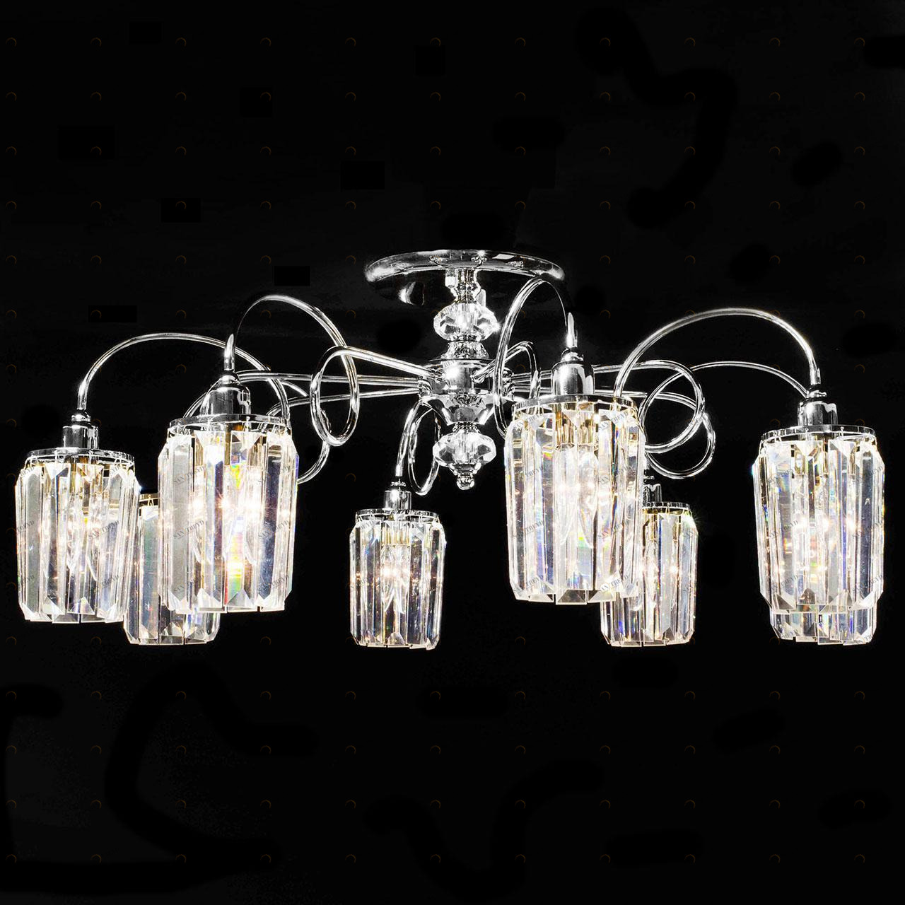 Потолочная люстра Citilux Синди CL330181 CITILUX ДИЗАЙНЕРСКИЕ, СИНДИ ХРОМ 181541 Хром 