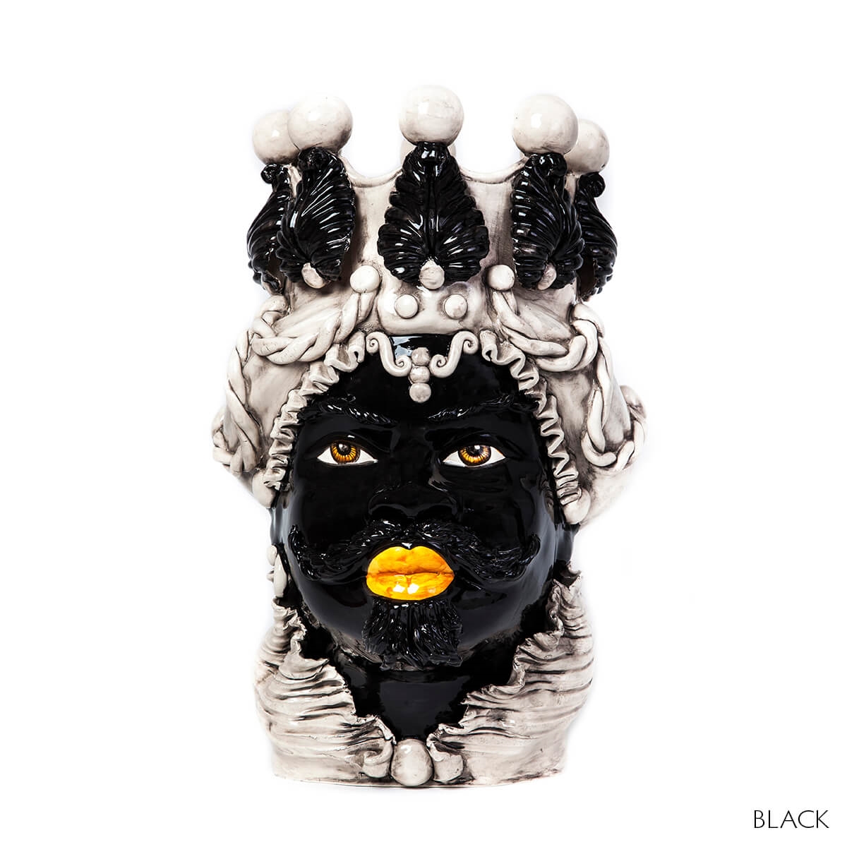 200655,9 ABHIKA ВАЗА МУЖСКАЯ МОРО БОЛЬШАЯ BLACK 200655.9 - Вид №5