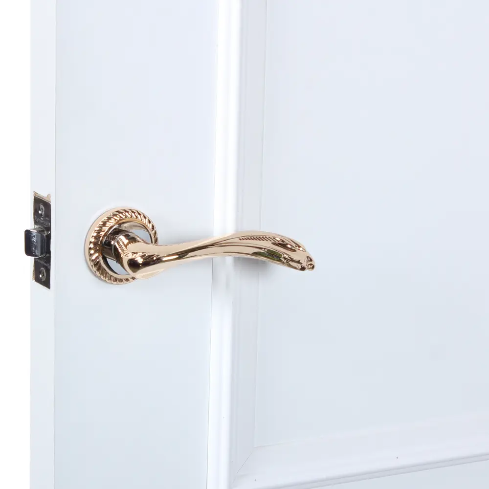 Ручка двверная на розетке Palladium D 307, цвет глянцевое золото STLM-2004959 - Вид №5