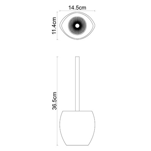 K-33327 Eider Щетка для унитаза WasserKRAFT Eider K-33300  - Вид №2
