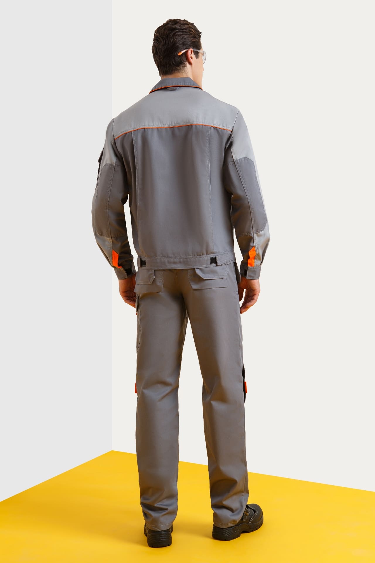 5040759 Костюм "Профессионал-2" темно-серый со светло-серым  Летняя спецодежда  размер 64-66/158-164  - Вид №8