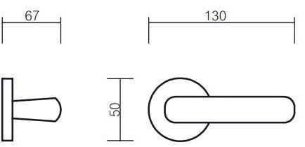 Pasini Ручка из латуни на розетке Colonia 1441  - Вид №1