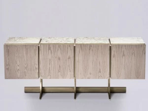 Paolo Castelli Комод с распашными дверцами из ясеня и металла