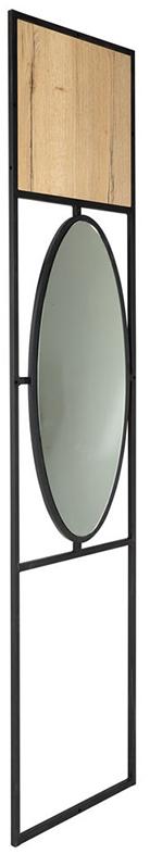 1845 Панель для прихожей с зеркалом Loft Дуб Натур R-HOME 4009302H_Натур - Вид №3