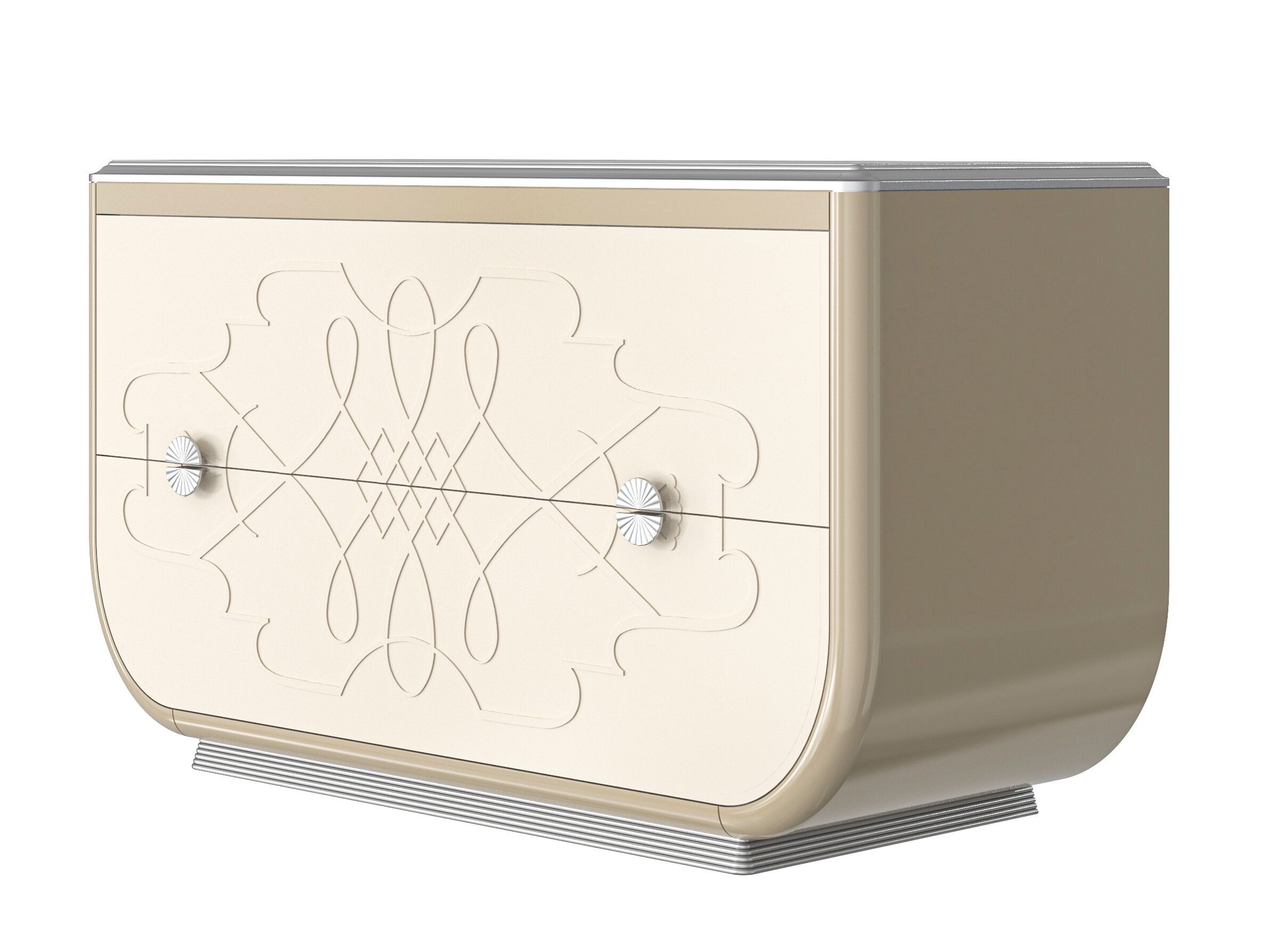 Деревянный комод со встроенными ручками Modenese Luxury Interiors WAVE FLOW ARCH-00083078 - Вид №1