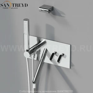 Смеситель ARUB0932NCS SQUARE для ванны хромированный