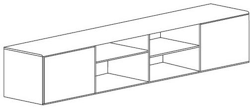 Punt Лакированный буфет с откидными дверцами  Mlm411  - Вид №5