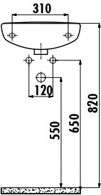 TP040-00CB00E-0000 Раковина TP040 (23*39см) Creavit  - Вид №1