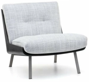 Minotti Кресло из ткани с деревянной оболочкой Daiki