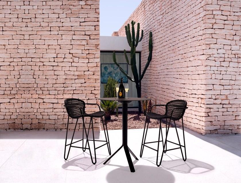 Joli Высокий штабелируемый алюминиевый табурет с подлокотниками Fizz sun-id-1490591 - Вид №2