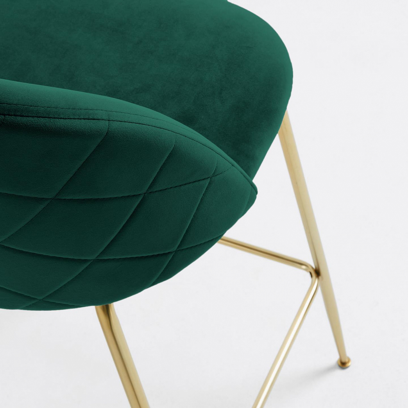 071376 Барный стул зеленый бархат La Forma Mystere  - Вид №3