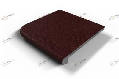 Corrida 106 угловая ступень красный 33х33 33х33 (кор-3шт) Элит Бетон sun-id-311335