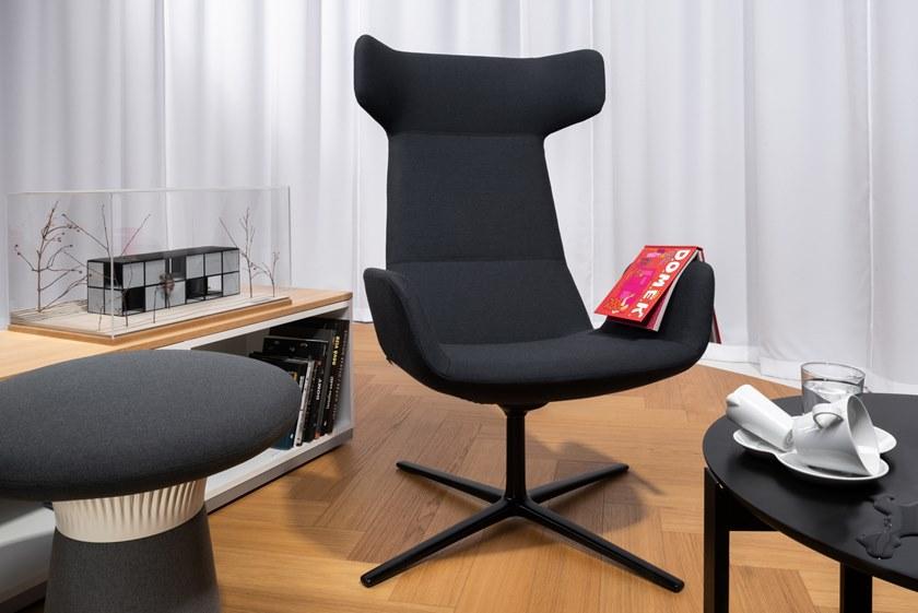 LD Seating Кресло с подголовником из ткани с 4 спицами Flexi lounge Flex xl f27 - Вид №6