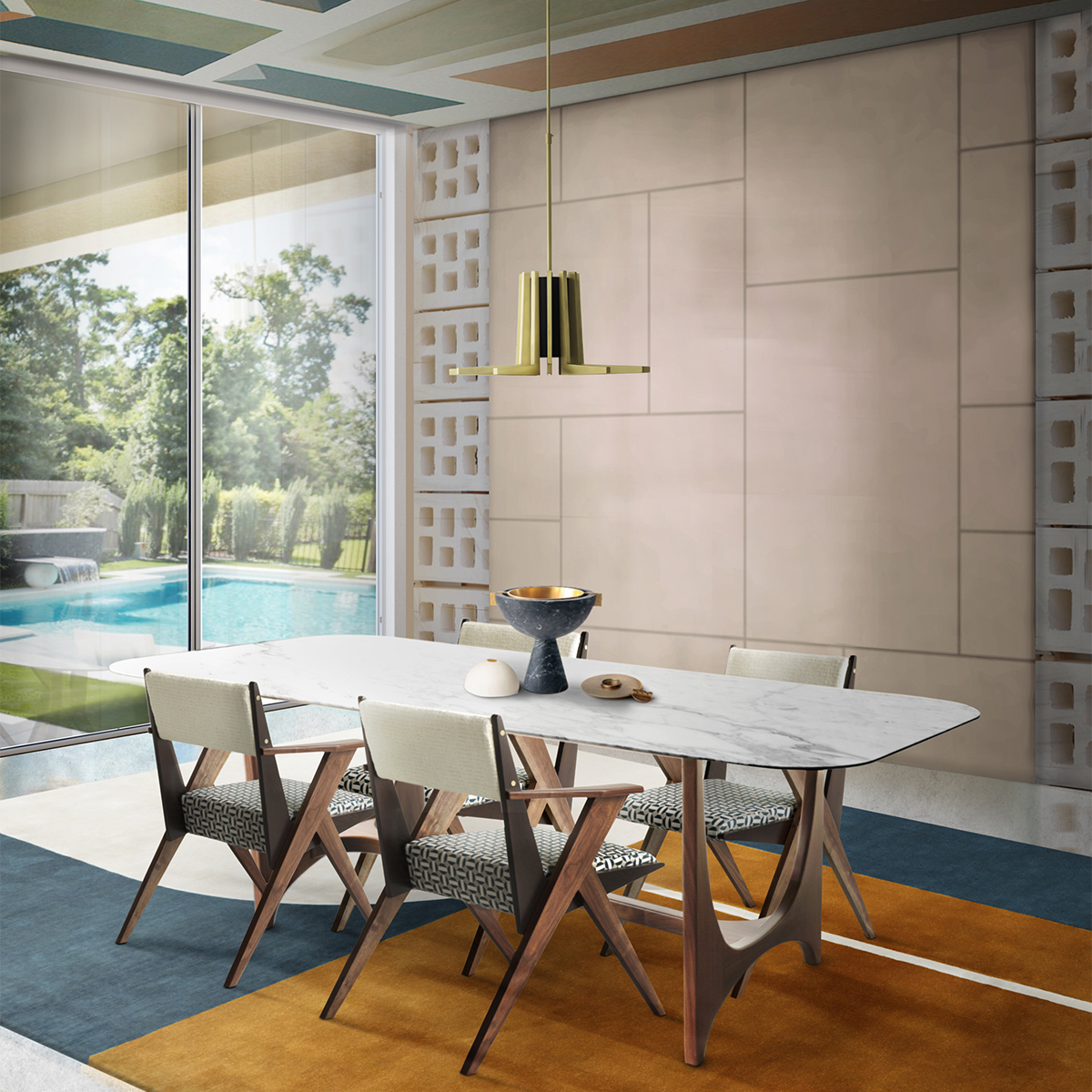 Подвесные лампы Mina Chandelier Covethouse ESSENTIAL HOME  - Вид №1