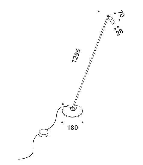 Металлическая настольная лампа / торшер DAVIDE GROPPI MIA ARCH-00128046