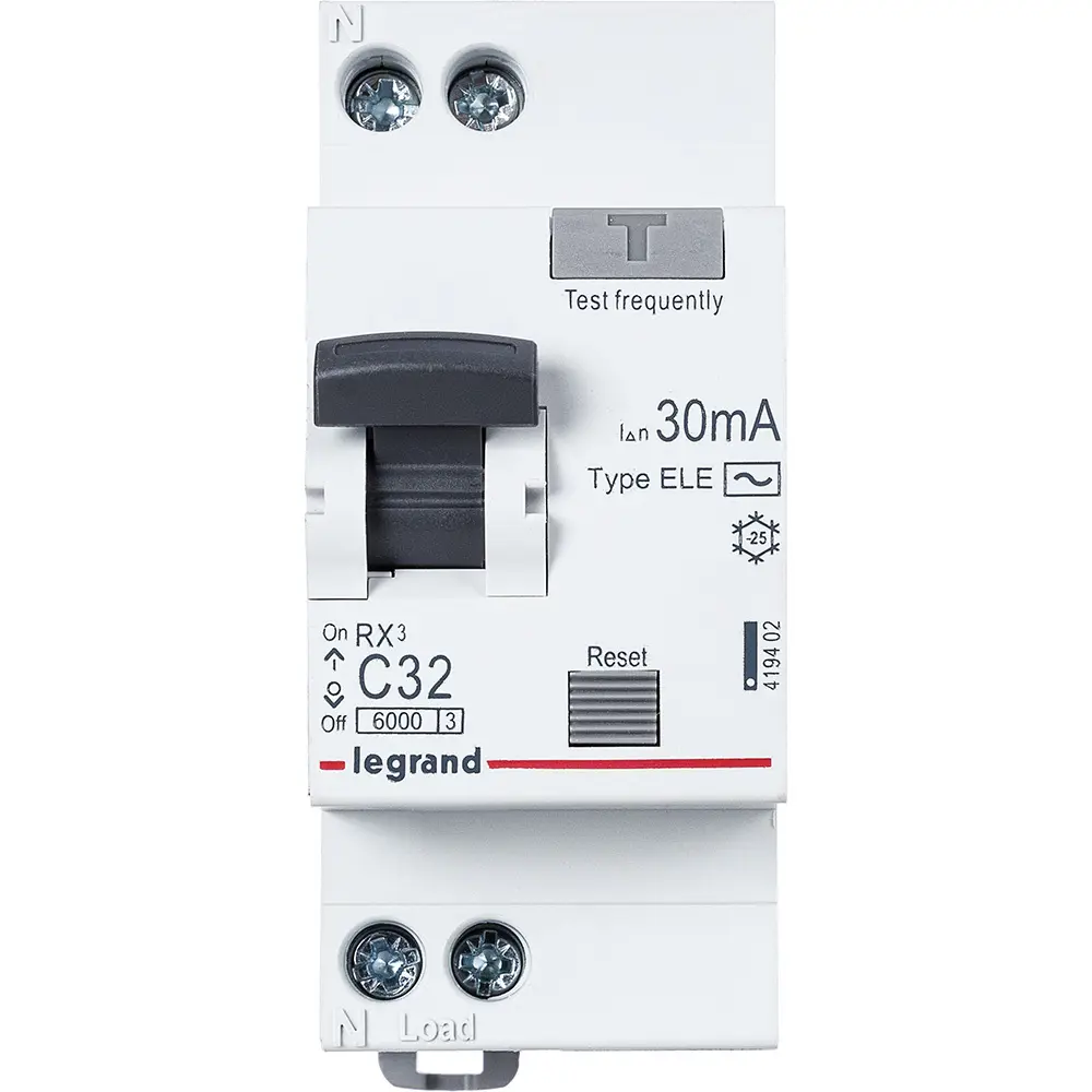 Дифференциальный автомат Legrand RX3 32А 30мА с защитой нейтрали 82152812 STLM-1360416