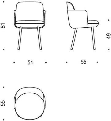 Wittmann Стул с подлокотниками Merwyn sun-id-1508598 - Вид №8