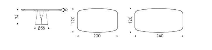 Керамический бочонок стол Cattelan italia GIANO KERAMIK PREMIUM ARCH-00132139 - Вид №3