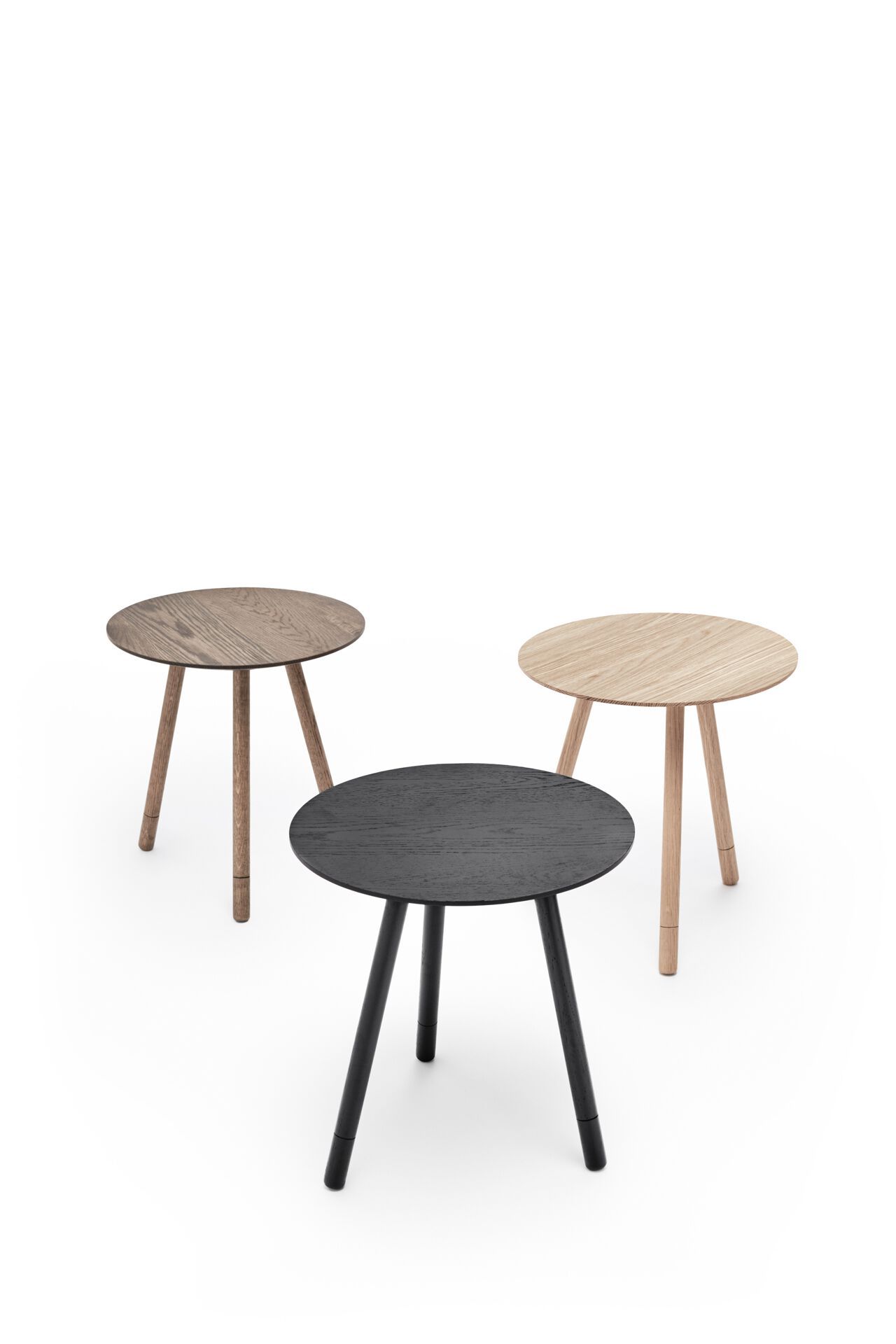 Круглый деревянный журнальный столик Omelette Editions BISON ARCH-00096655 - Вид №1