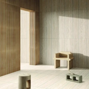 Глазурованный керамогранит Duna Travertine Stone 4d 60x120 см 1.44 м² матовый цвет бежевый