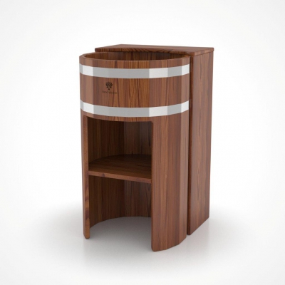 155 Умывальник - стойка прямая (лиственница морёная) Alyarus 