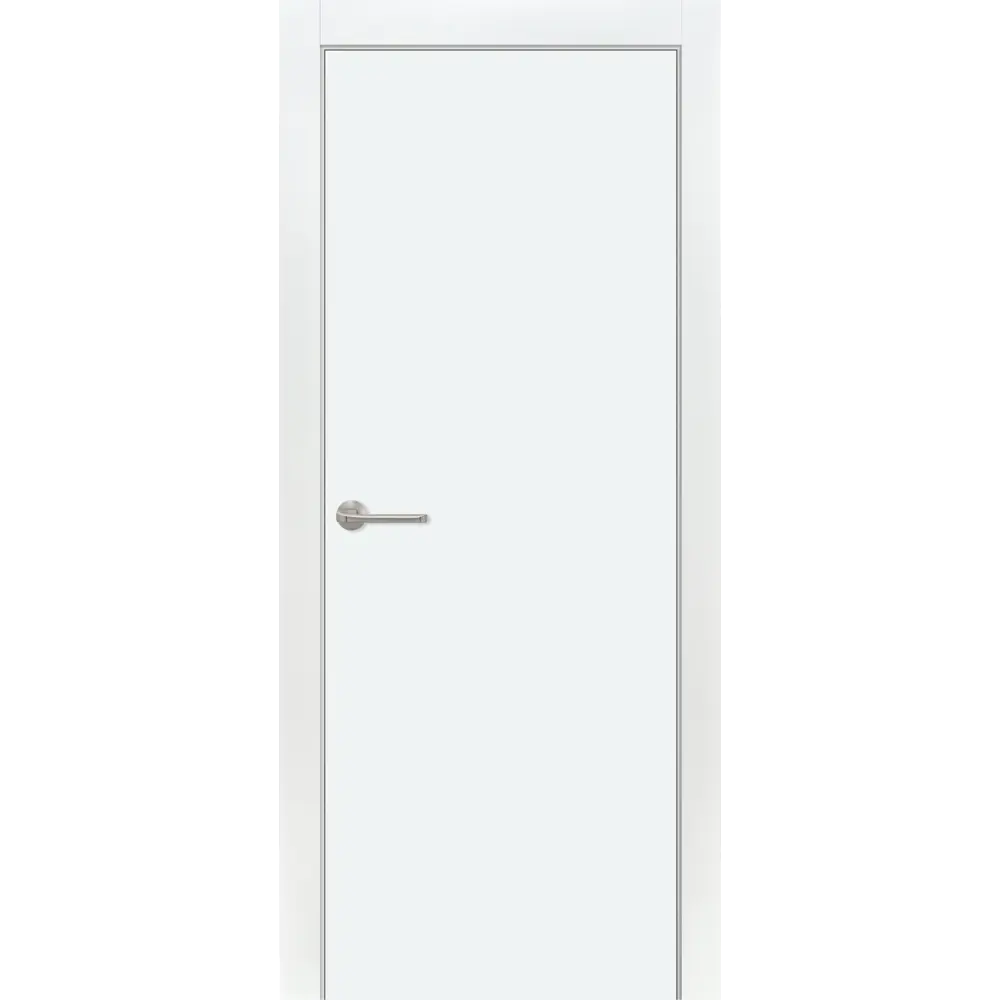 Комплект двери глухая 70x200 см финиш-бумага цвет белый с добором 150 мм ПРИНЦИП STLM-2012459