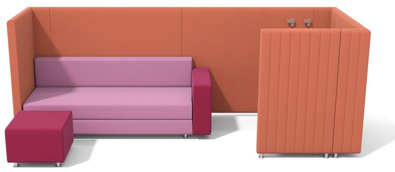 Adrenalina Модульный диван из ткани в современном стиле для контрактного использования Maji sun-id-1367574 - Вид №1