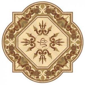 Художественный паркет Da Vinci Розетка 26-100 Дуб Селект (Гладкая) х1000диаметр мм.