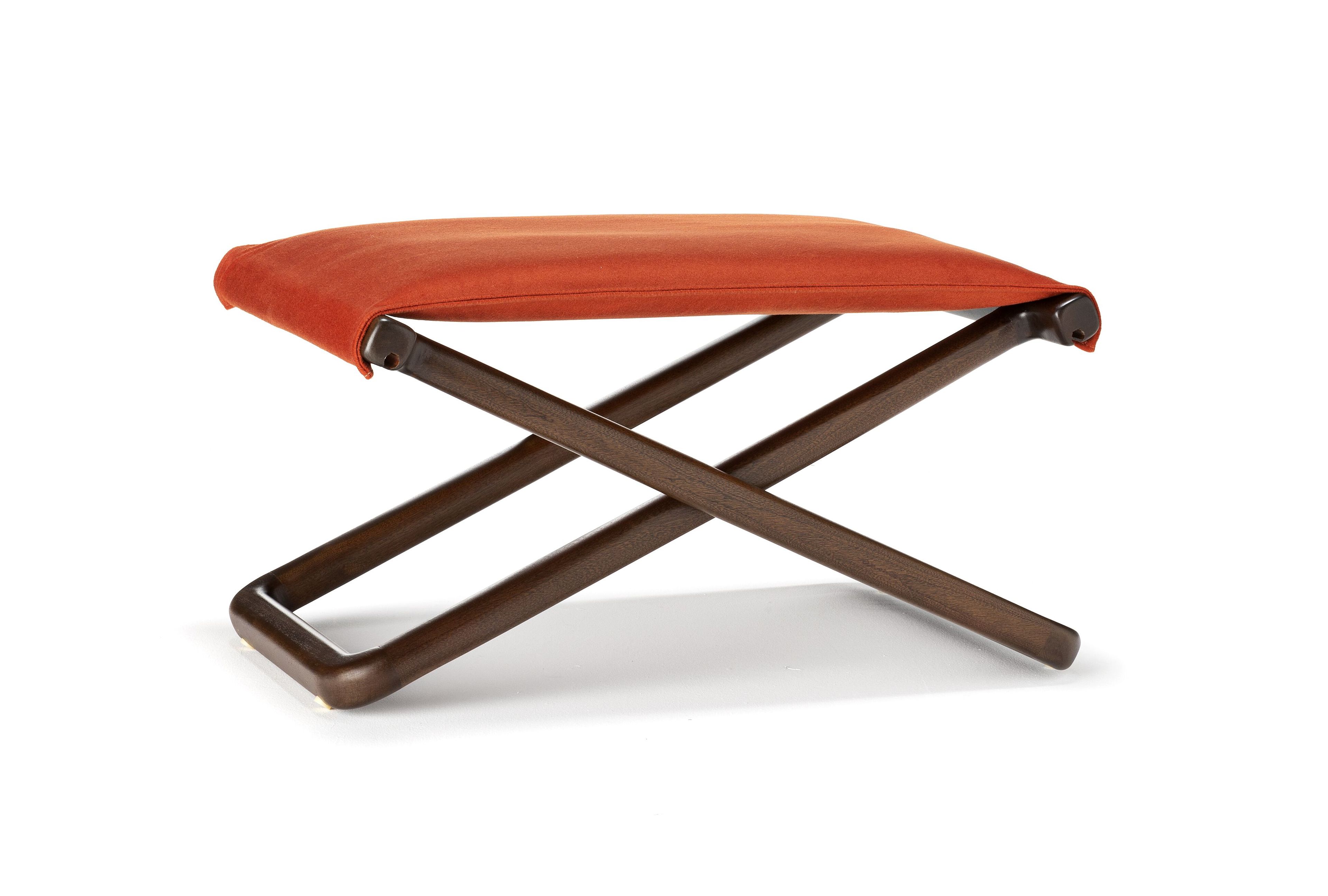 Прямоугольная Садовая подставка для ног из красного дерева и ткани Exteta Loro Piana Interiors, The Delight Chairs St. Moritz by Exteta ARCH-00106661 - Вид №4