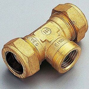 Тройник ВР 22 x 1/2" x 22 обжим TIEMME