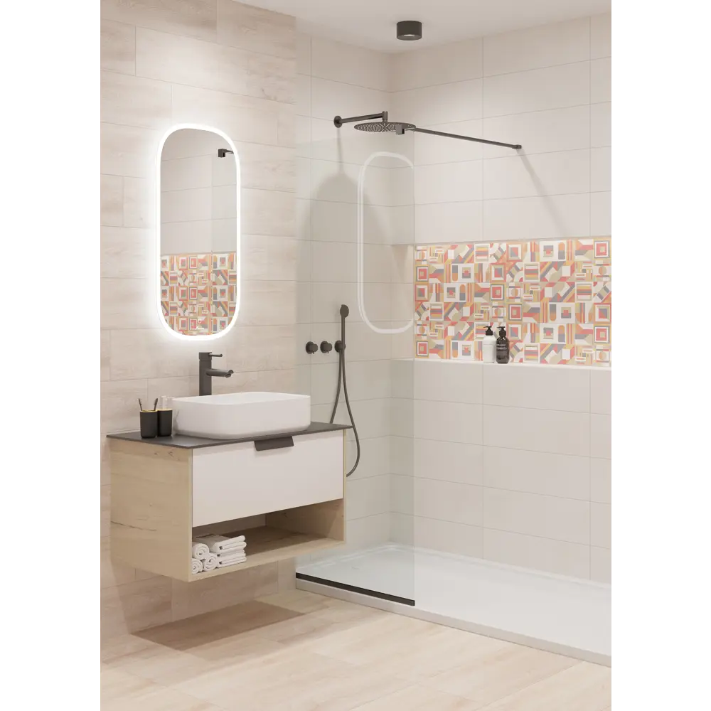Плитка настенная LB Ceramics Юген Линдберг 20x60 см 0.84 м² матовая цвет зеленый STLM-2162538 - Вид №6