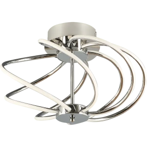 Светильник потолочный светодиодный «Preli» с пультом управления, 18 м², регулируемый белый свет, цвет серебристый/белый