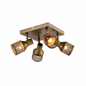 Спот потолочный на 4 лампы бронзовый Silvia TL3750Y-04AB TOPLIGHT SILVIA 00-3924202 Бронза