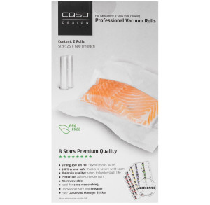 9297234 Набор рулонов для вакуумного упаковщика CASO VC 25*600