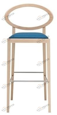 Andreu World Табурет из бука со спинкой и встроенной подушкой Zarina Bq1721 / bq1729