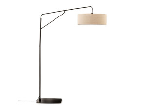 Светодиодная дуговая лампа с льняным абажуром