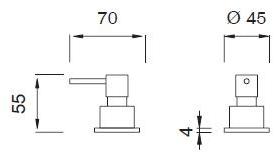Ceadesign Дозатор на палубе Stem - accessori Dos 01 - Вид №2