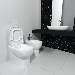 INFSLBW0104R Унитаз приставной Rimless SANITA LUXE Infinity