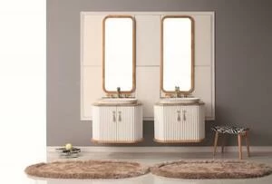 Тумба RIVOLI 80 арт.TS-RI908-C-W/B Белый/Цоколь черный