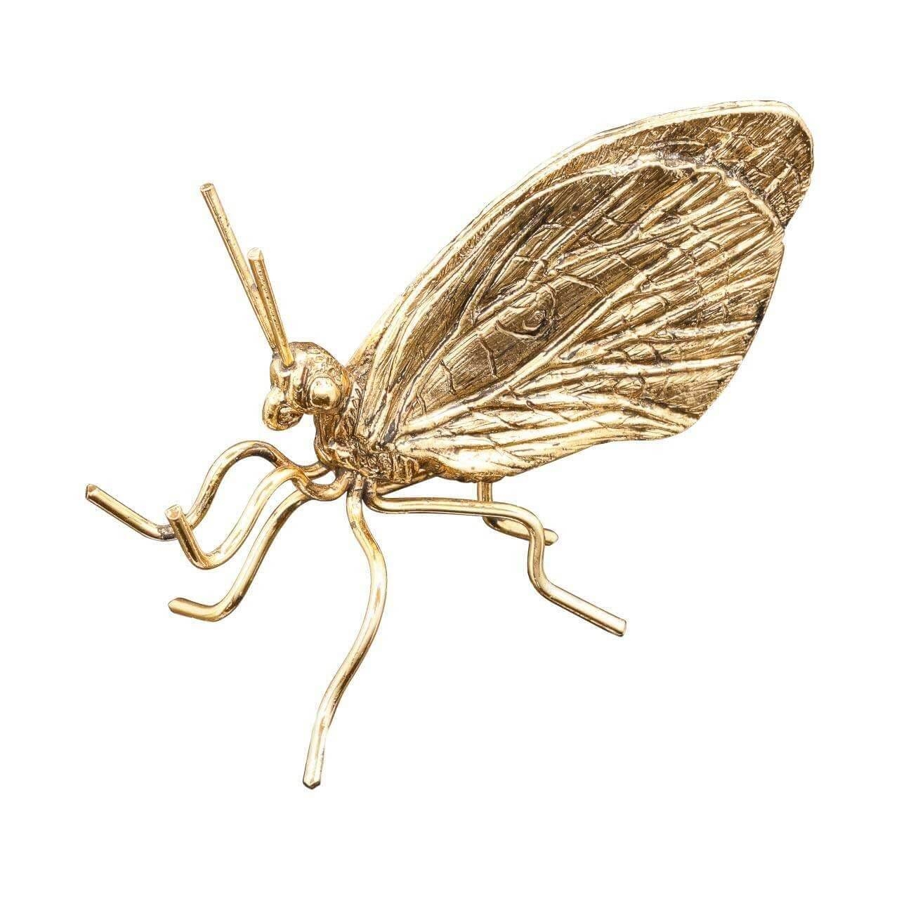 600366-01 ABHIKA БАБОЧКА СТОЯЩАЯ ВСТРЕЧА H6 9X6 GOLD 