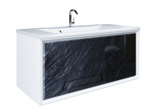 У72809 Тумба Seattle 90П 1в.я. Black stone 1 Marka Seattle