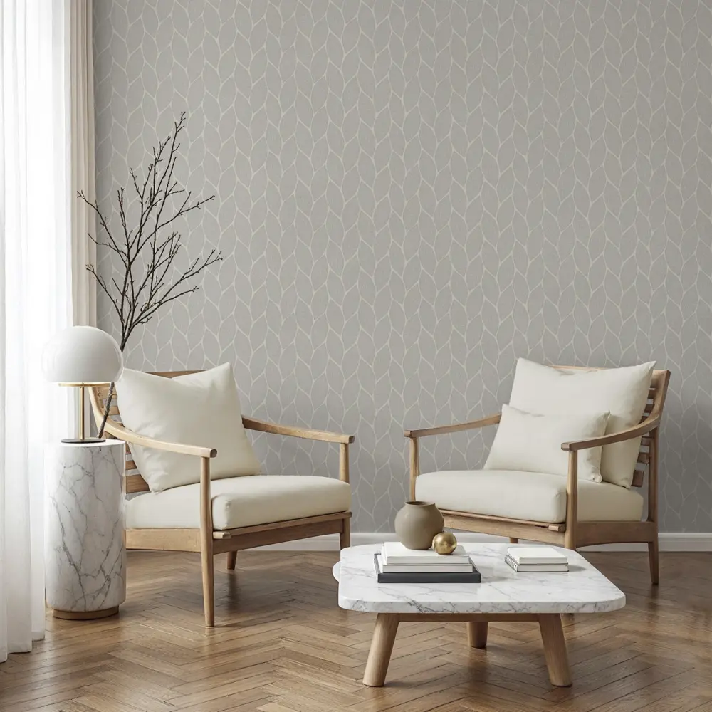 Обои флизелиновые Wallsecret Siam серые 1.06 м 89432838 STLM-1567218 - Вид №3