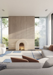 Прямоугольный ковер ручной работы из шерсти