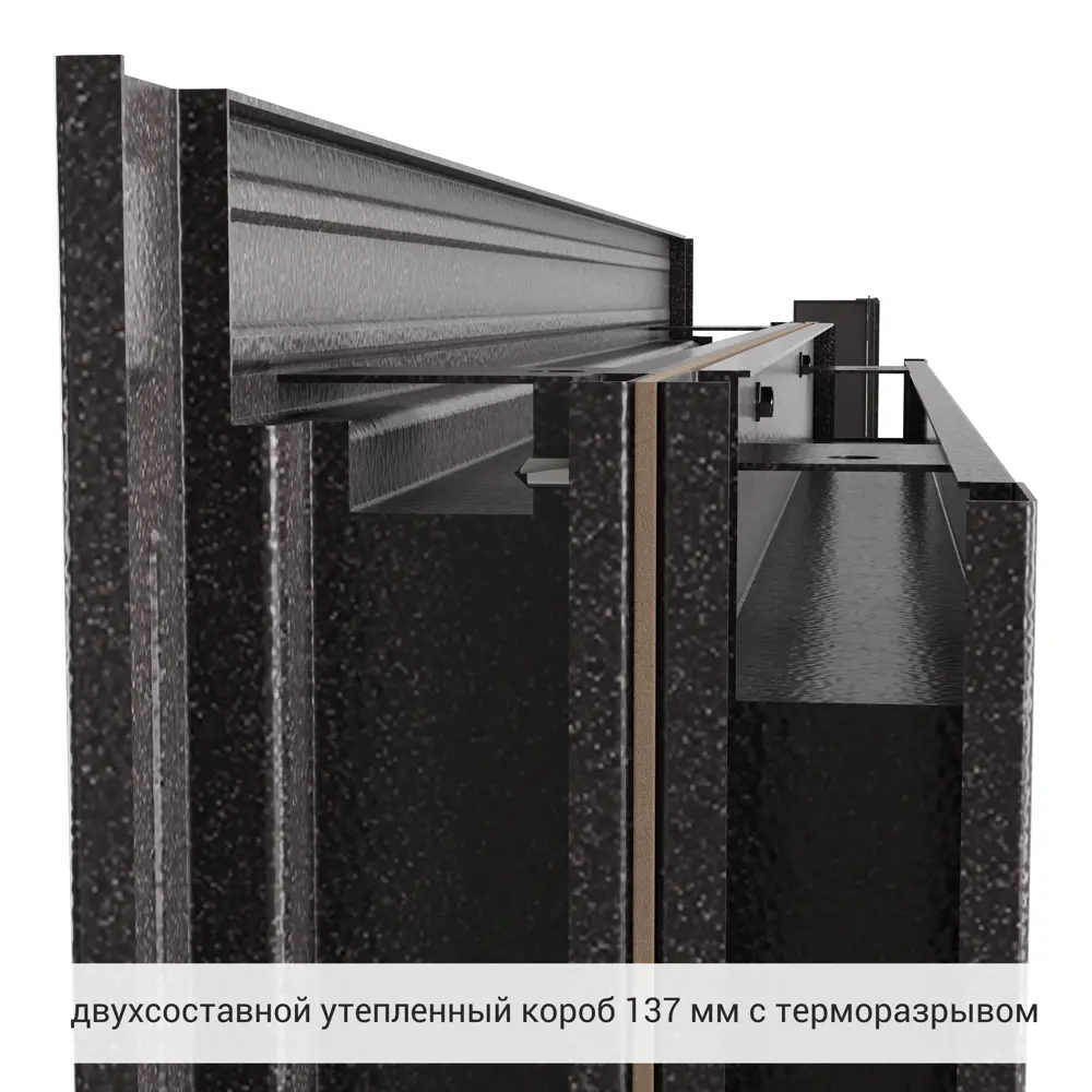 Дверь входная металлическая Термо 88x205 см правая цвет ринго пепел TOREX STLM-2007810 - Вид №9