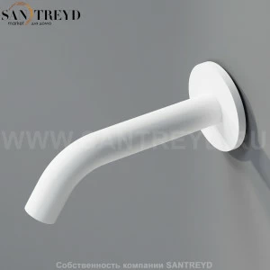 Настенный смеситель 15 см MET032Z FEZ для раковины белый матовый